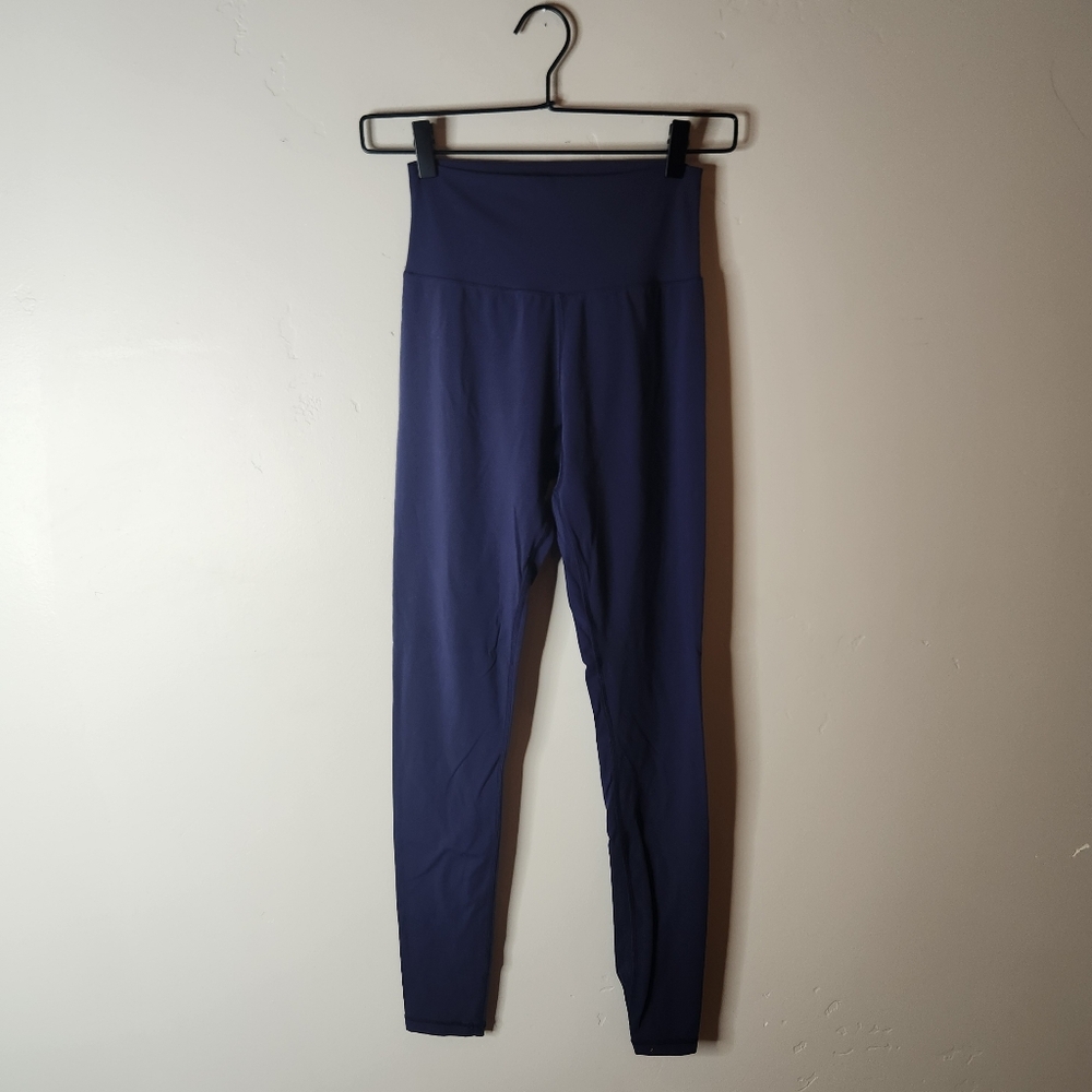 BuffBunny Rosa High Rise Leggings In Navy Blue Size Small - Picture 2 of 9